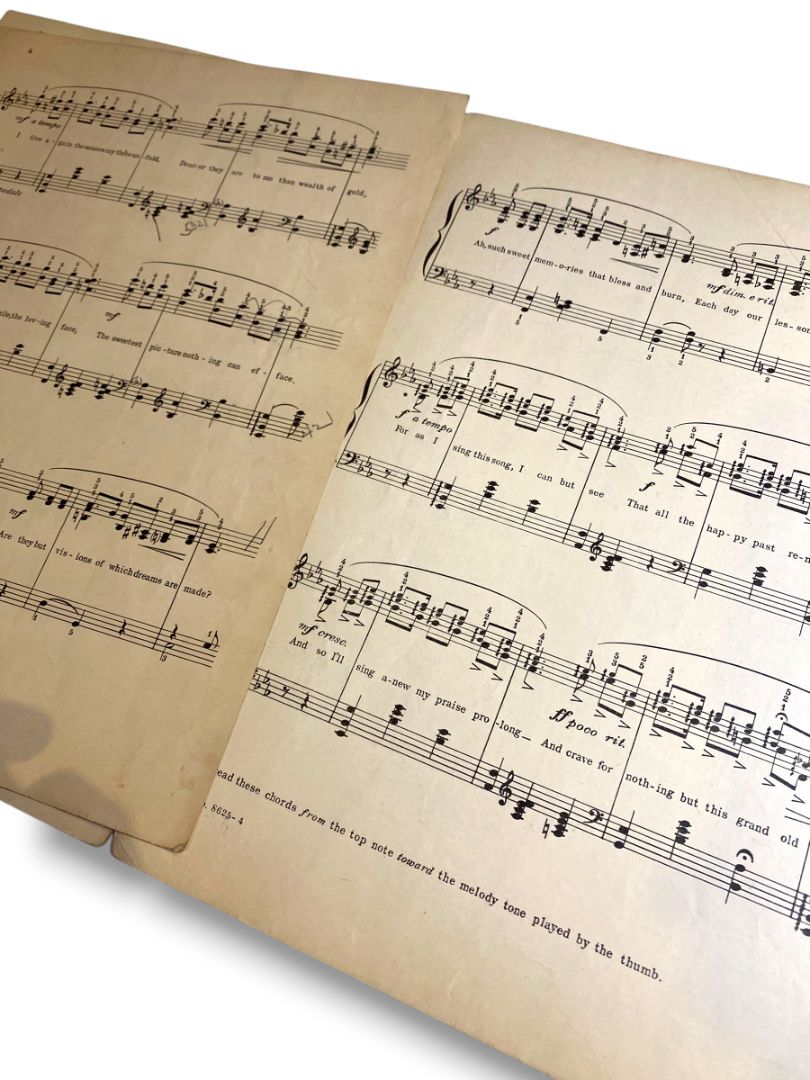 1931 Viennese Melody Sheet Music Arranged for Piano Solo by John M Williams