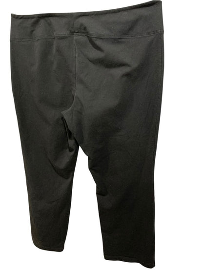 Size 2XP Women with Control Black Pull On Ponte Knit Pants Straight Leg
