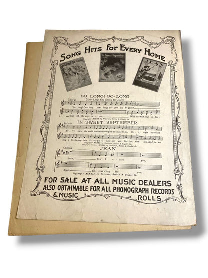 1920 On Sweetheart Shore Sheet Music Hearts of Erin Waterson Berlin and Snyder