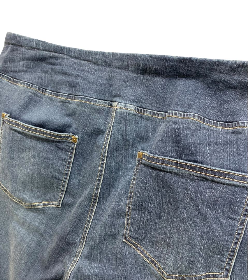 Size 20WP Belle by Kim Gravel Womens Wide Leg Jeans Stretch Denim