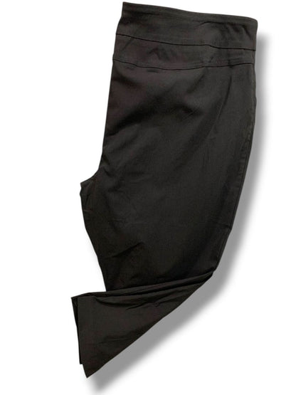 Size 22W Coldwater Creek Womens Plus Size Pull On Black Pants Stretch Crop