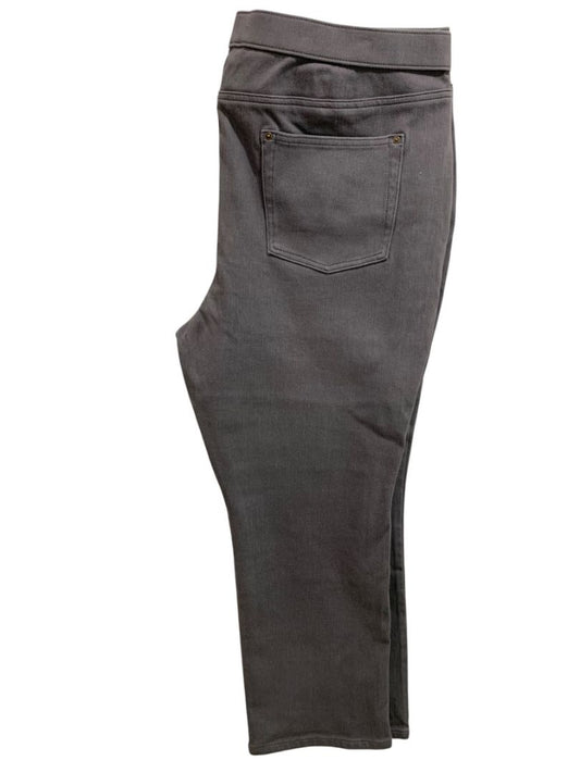 Size 22WP Belle by Kim Gravel Gray Soft Womens Stretch Jeans Straight