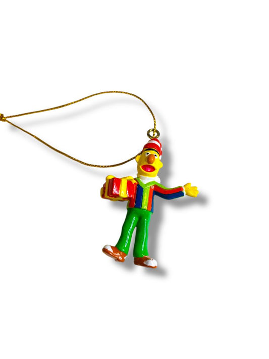 Miniature Bert Sesame Street Christmas Ornament Vinyl 2"
