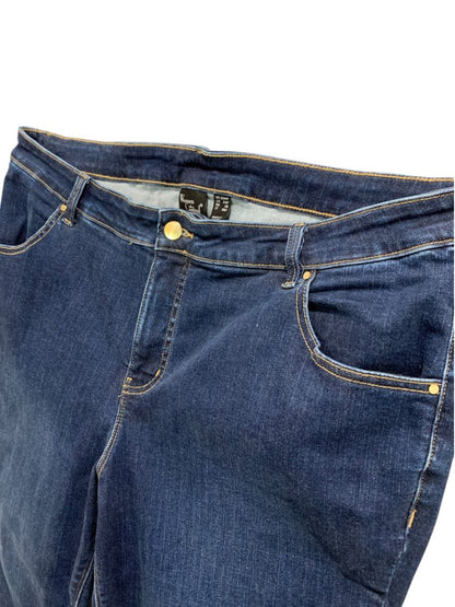 Size 20WP Women with Control Straight Leg Jeans Stretch Denim