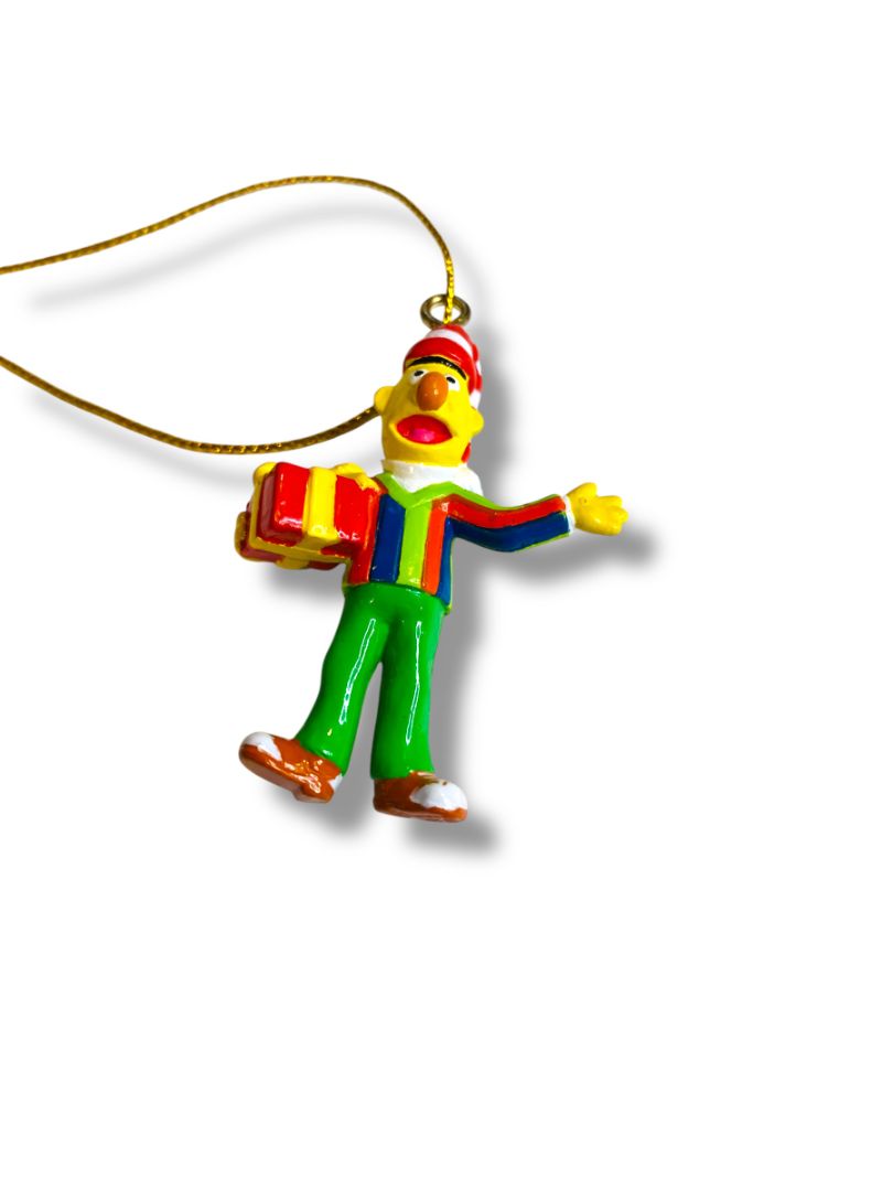 Miniature Bert Sesame Street Christmas Ornament Vinyl 2"