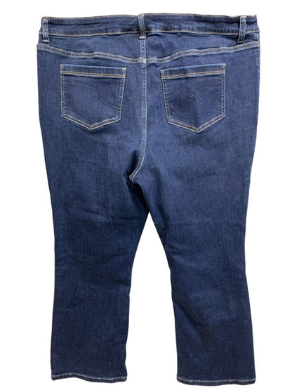 Size 20WP Women with Control Straight Leg Jeans Stretch Denim