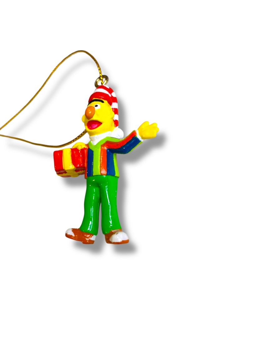 Miniature Bert Sesame Street Christmas Ornament Vinyl 2"