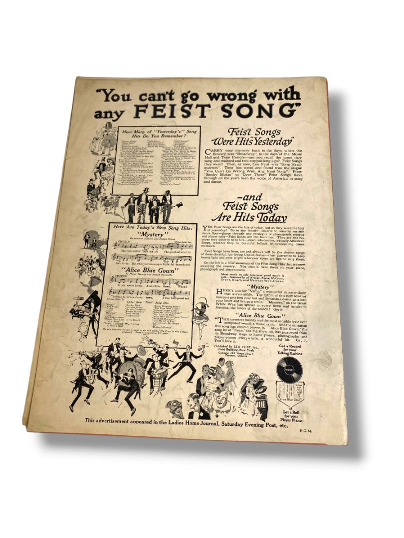 1919 To Be Worthy (To Love You)  Sheet Music Irene A Musical Comedy Leo Feist