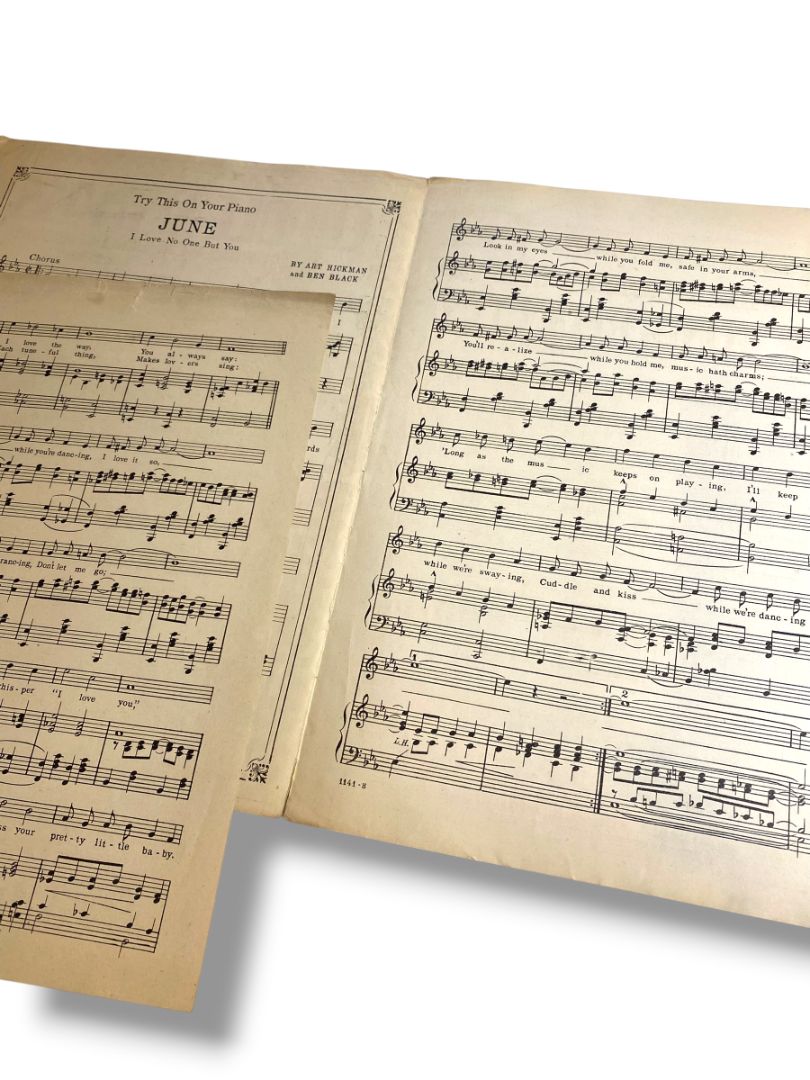 1920 Cuddle and Kiss While We're Dancing Around Sheet Music Kalmar Ruby Jerome