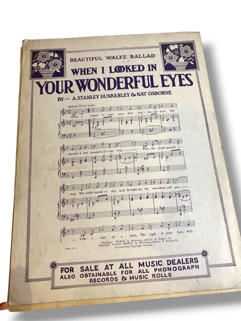 1920 Cuddle and Kiss While We're Dancing Around Sheet Music Kalmar Ruby Jerome
