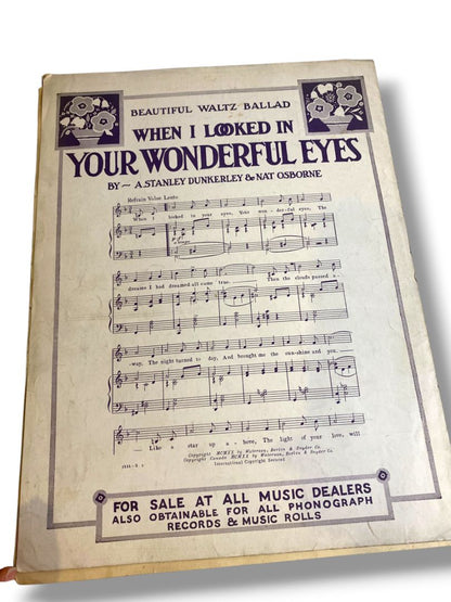 1920 Cuddle and Kiss While We're Dancing Around Sheet Music Kalmar Ruby Jerome