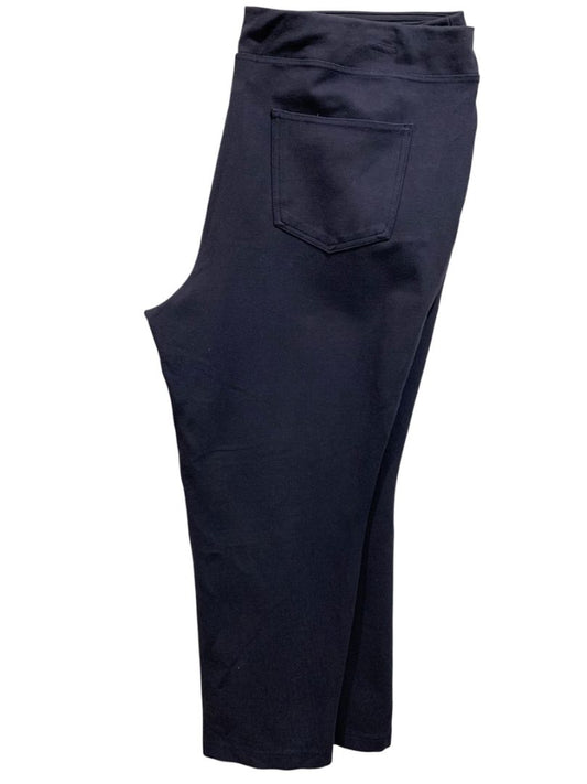 Size 20WP Belle by Kim Gravel Navy Blue Pull On Ponte Knit Pants