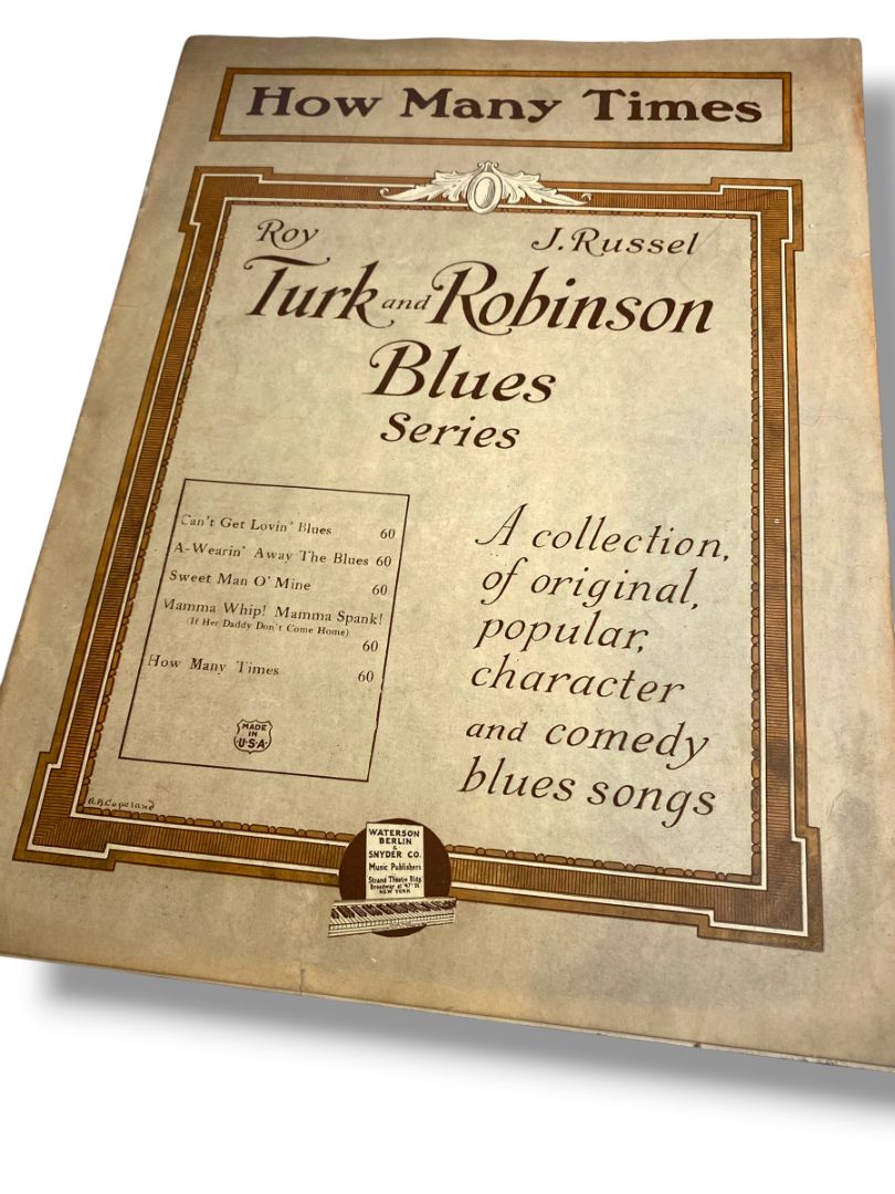 1921 How Many Times Sheet Music Turk and Robinson Series Waterson Berlin & Snyder