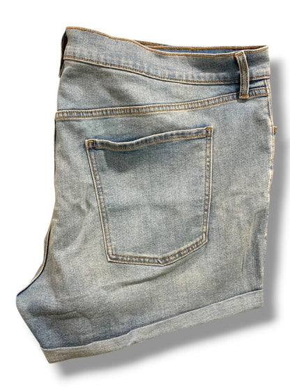 Size 24 Old Navy Womens Plus Size Cuffed Jean Shorts New Mid-Rise Wow