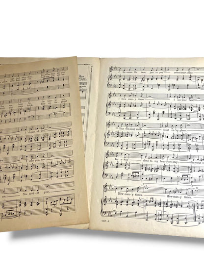 1921 How Many Times Sheet Music Turk and Robinson Series Waterson Berlin & Snyder