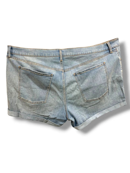 Size 24 Old Navy Womens Plus Size Cuffed Jean Shorts New Mid-Rise Wow