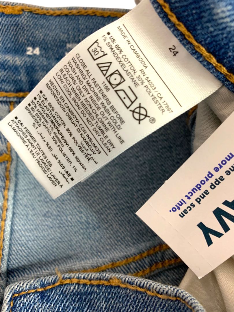 Size 24 Old Navy Womens Plus Size Cuffed Jean Shorts New Mid-Rise Wow