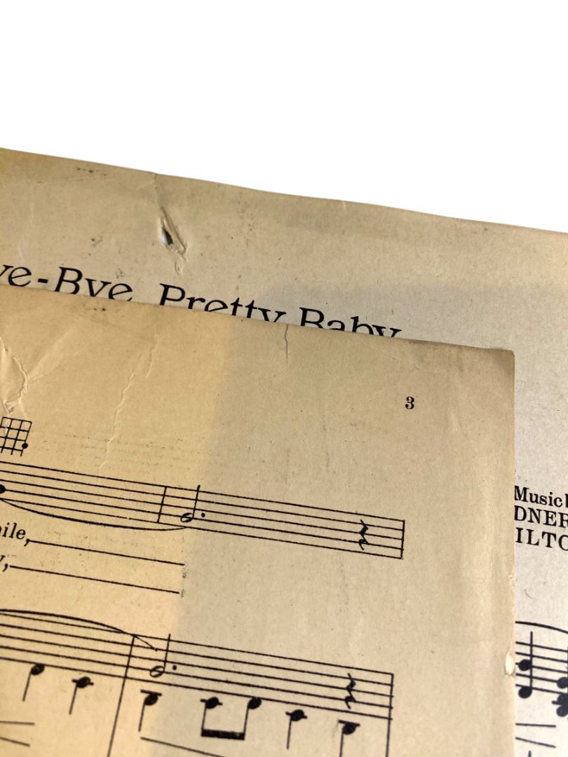 1927 Bye-Bye, Pretty Baby Sheet Music Gardner Hamilton Shapiro Bernstein & Co