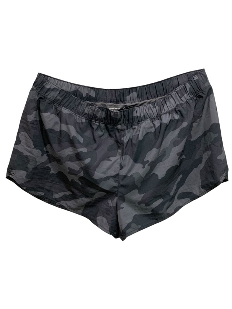 Size 2X Old Navy Active Gray Camo Womens Running Shorts Lined Dry Quick