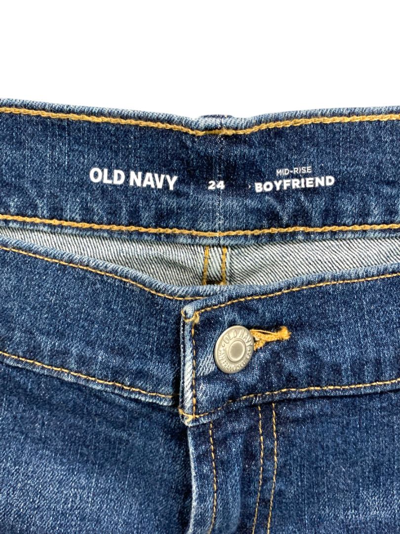 Size 24 Old Navy Womens Plus Size New Cuffed Jean Shorts Mid-Rise Boyfriend
