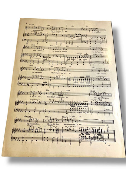 1972 Maybe This Time Cabaret Sheet Music Valando Music