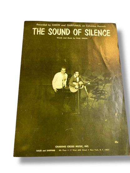 1964 The Sound of Silence Sheet Music Simon and Garfunkel Charing Cross