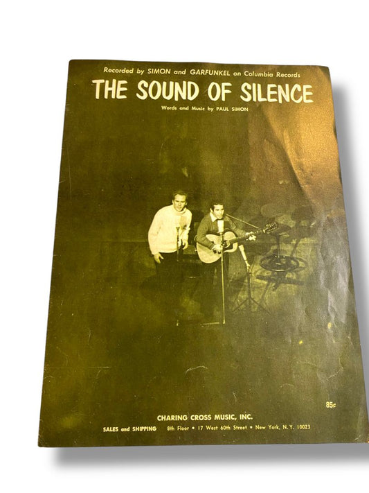 1964 The Sound of Silence Sheet Music Simon and Garfunkel Charing Cross