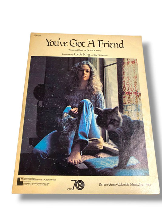 1971 You've Got a Friend Sheet Music Carole King Screen-Gems Columbia