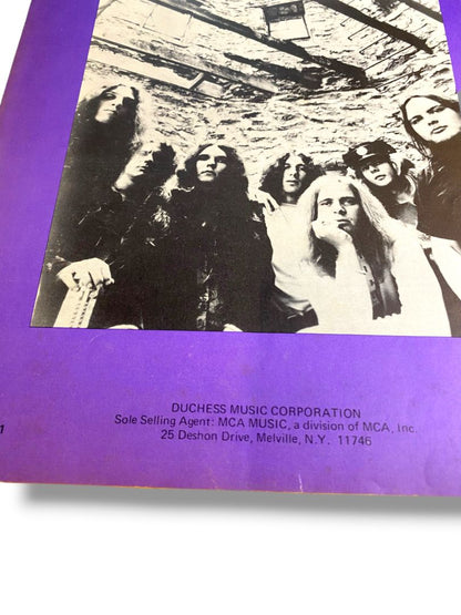 1974 Sweet Home Alabama Sheet Music Lynrd Skynyrd Van Zant King Rossington