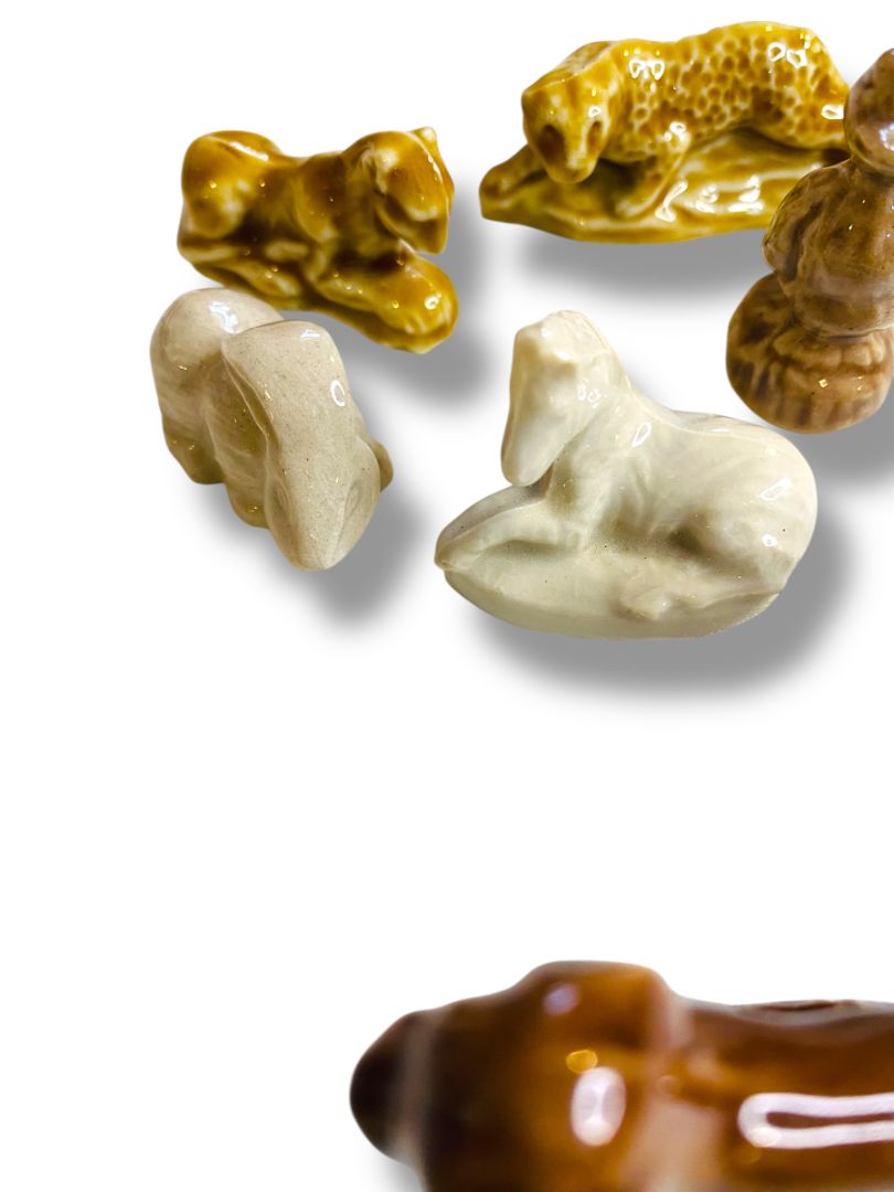 Vintage Lot of 10 Wade Red Rose Tea Ceramic Figurines Animals Approx 1.5"