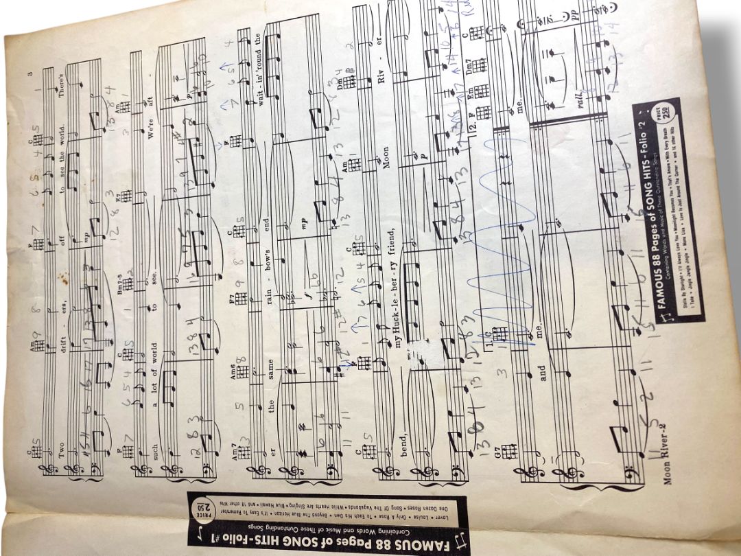 1961 Moon River Sheet Music Breakfast at Tiffanys Mercer Mancini Famous Music Corp