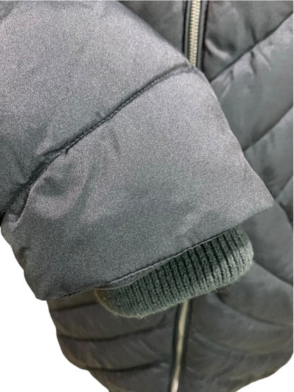 3X Lands End Womens Longline Puffer Parker Jacket Faux Fur Trim