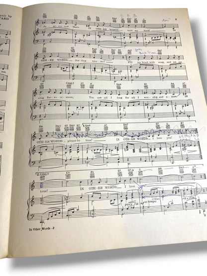 1954 Fly to the Moon Sheet Music Bart Howards TRO Almanac Music Inc