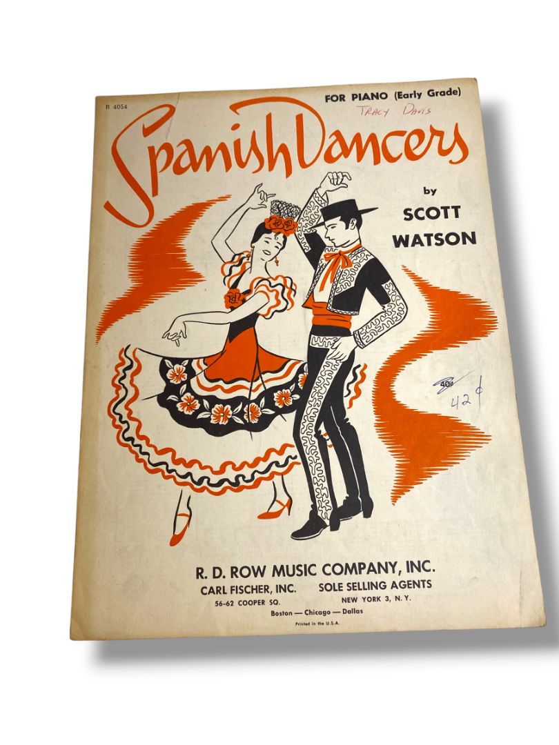 1958 Spanish Dancers by Scott Watson Sheet Music for Piano (Early Grade)