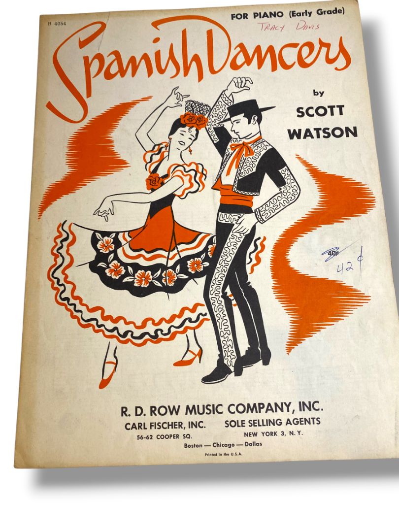 1958 Spanish Dancers by Scott Watson Sheet Music for Piano (Early Grade)