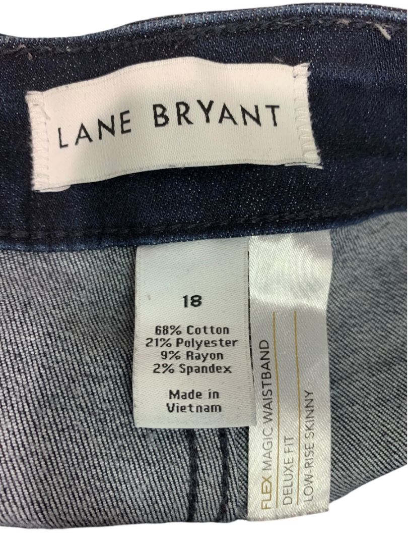Size 18 Lane Bryant Womens Low-Rise Skinny Jeans Flex Magic Waistband