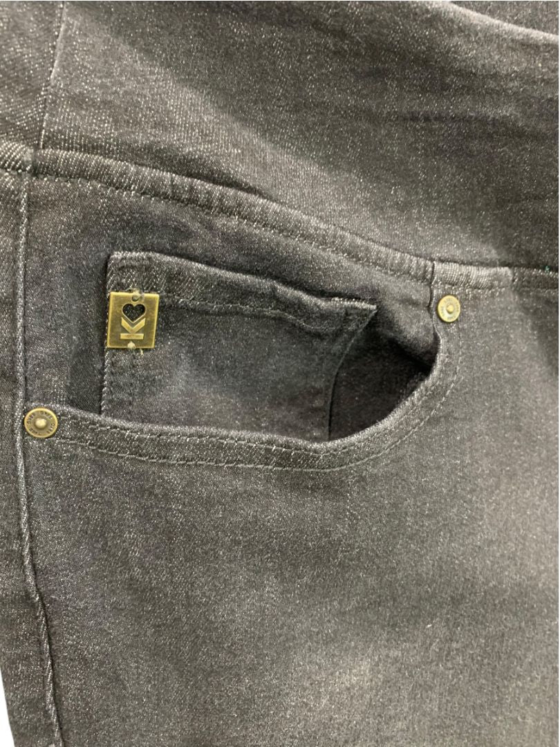 Size 20WP Belle by Kim Gravel Black Pull On Jeans Stretch Denim Petite