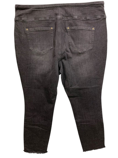 Size 20WP Belle by Kim Gravel Black Pull On Jeans Stretch Denim Petite