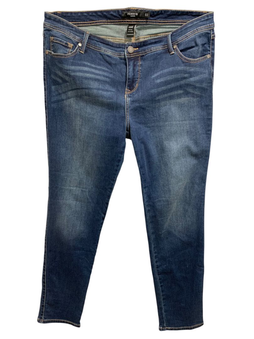 Size 18 Torrid Denim Womens Taper Leg Jeans Stretch Denim