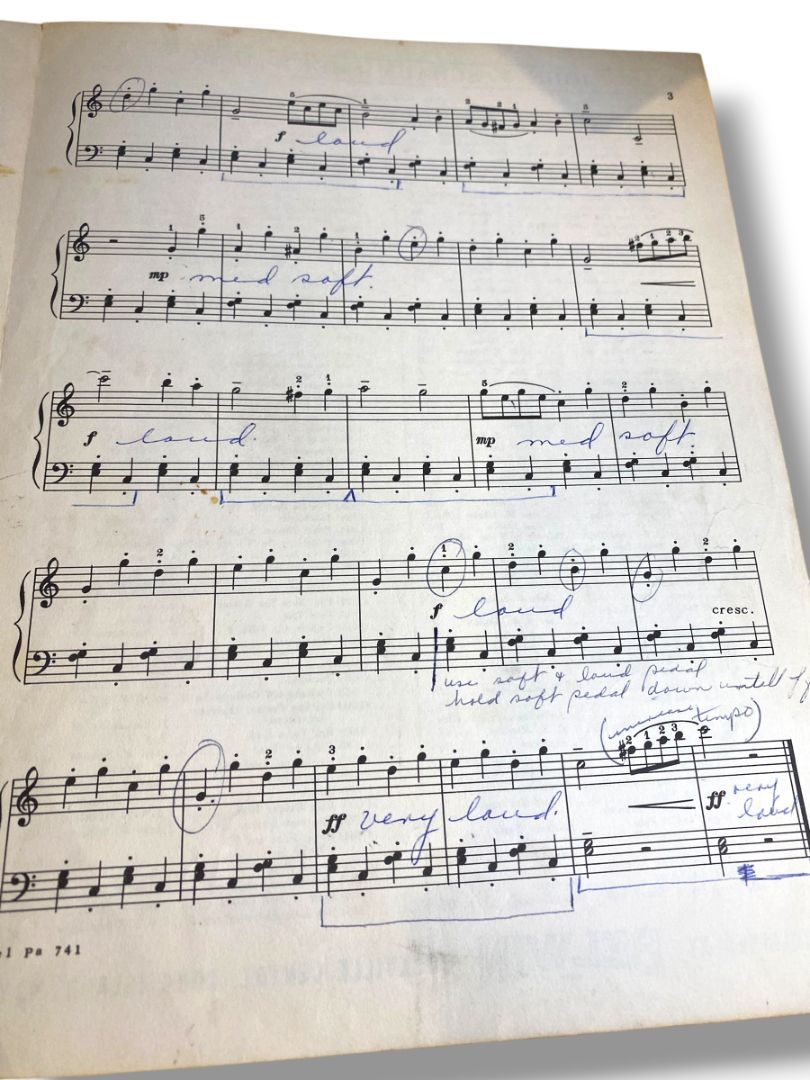 1950 Chinese Dance from the Nutcracker Suite Sheet Music Piano Solo Tchaikovsky