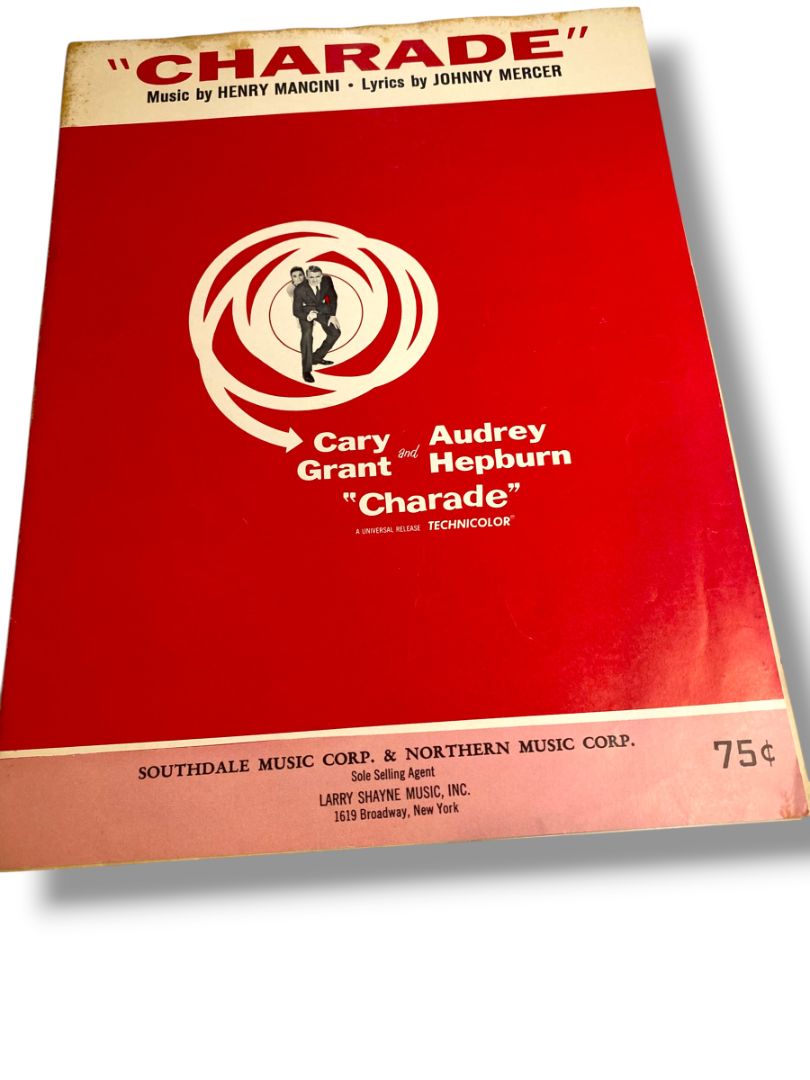 1963 Charade Henry Mancini Sheet Music Johnny Mercer Southdale Music Corp