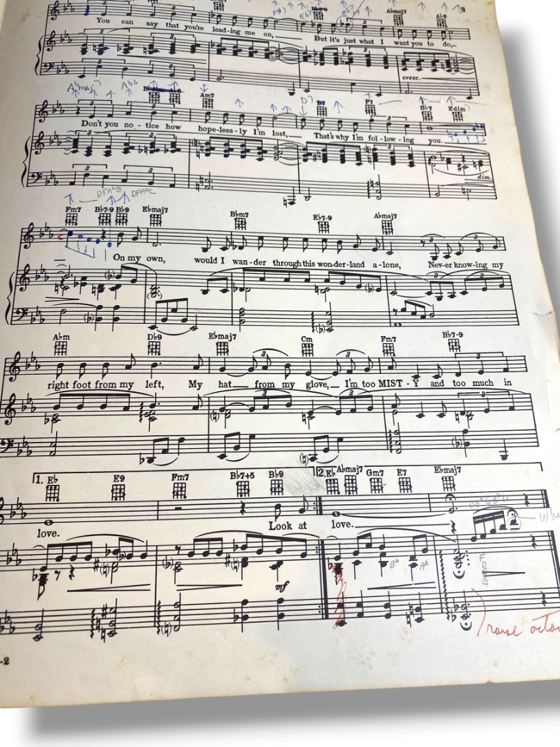 1955 Misty Vocal Edition Sheet Music Johnny Burke Erroll Garner Vernon Music