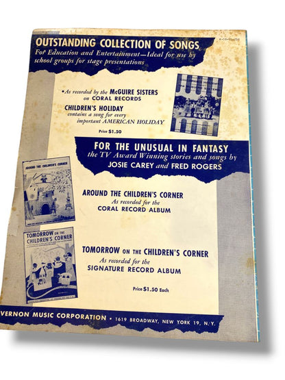 1955 Misty Vocal Edition Sheet Music Johnny Burke Erroll Garner Vernon Music