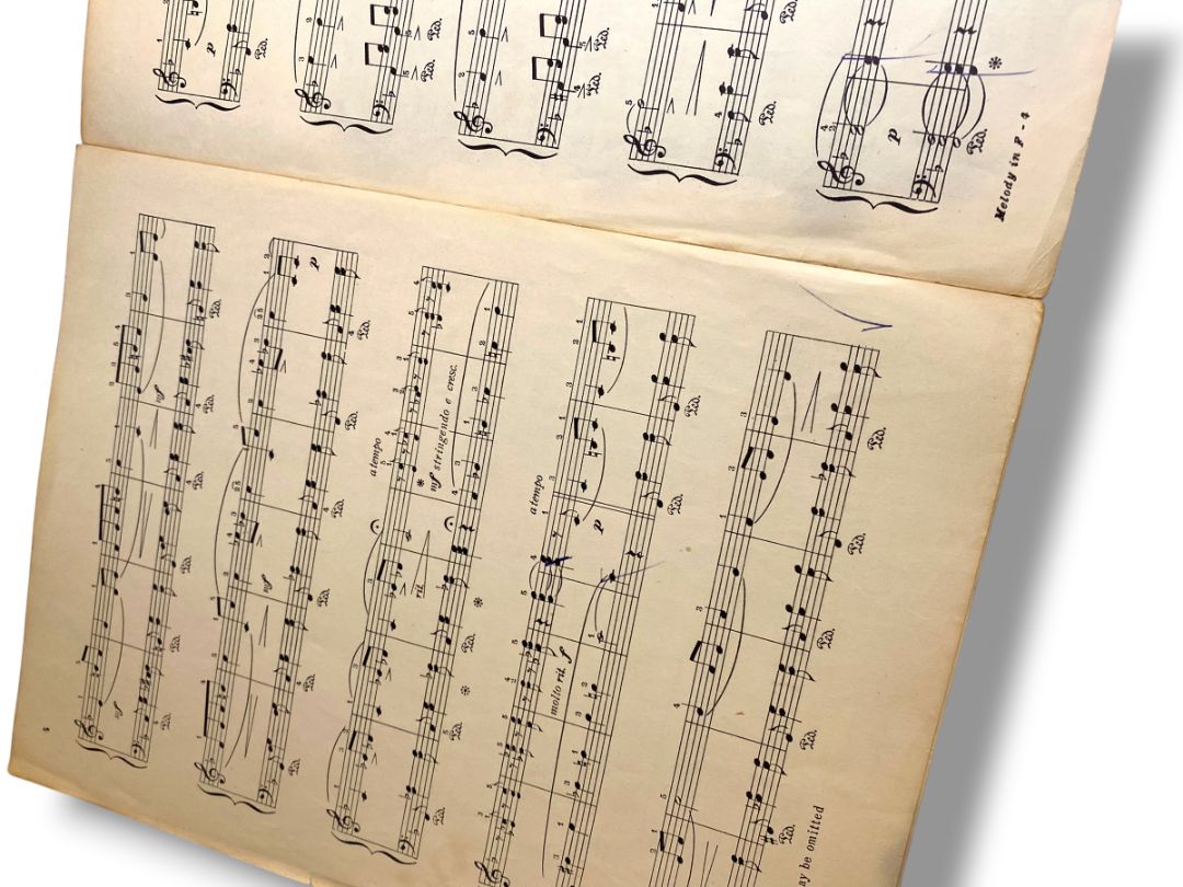 1928 Melody in F Rubenstein Sheet Music Volkwein Bros Inc