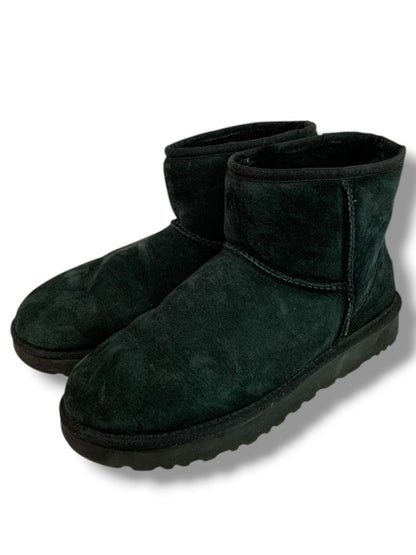 Size 10 Ugg Womens Black Mini II Classic Sheepskin Boot Black 1016222