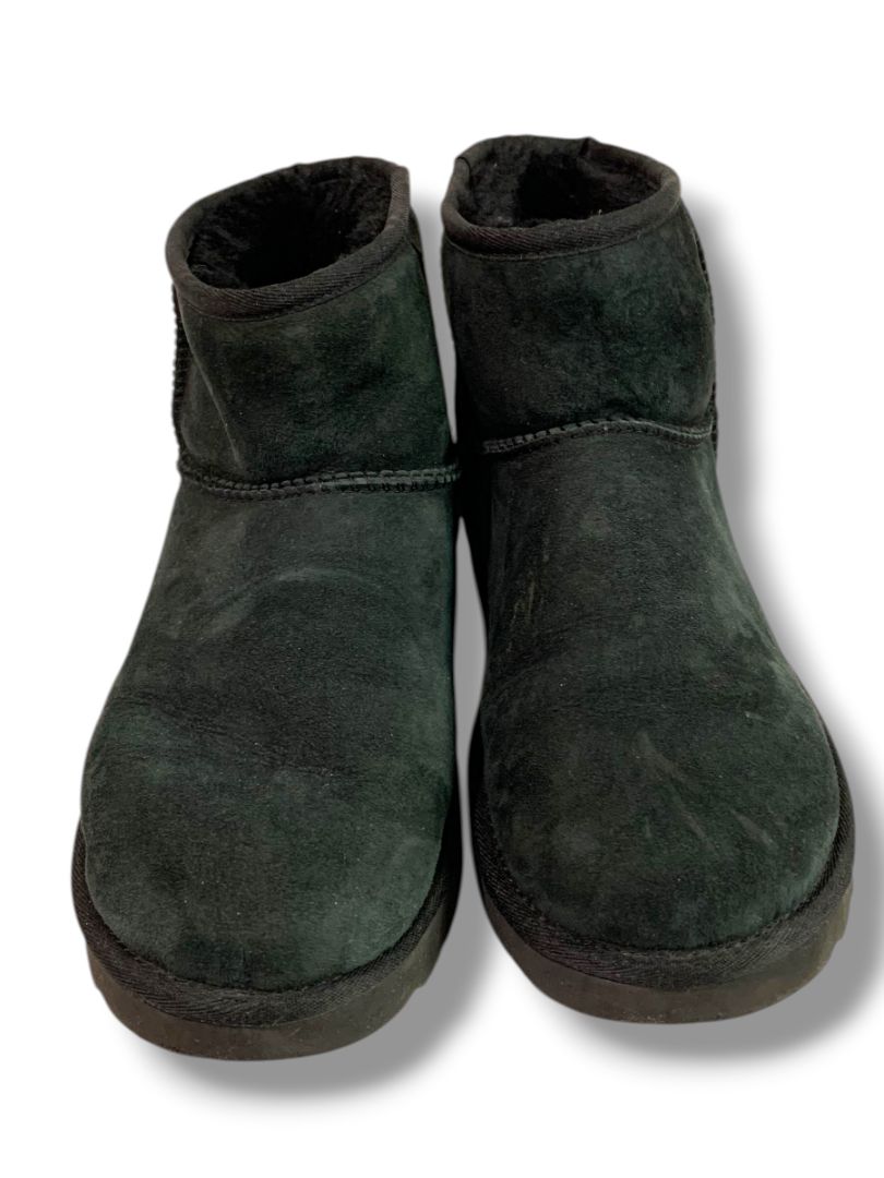Size 10 Ugg Womens Black Mini II Classic Sheepskin Boot Black 1016222