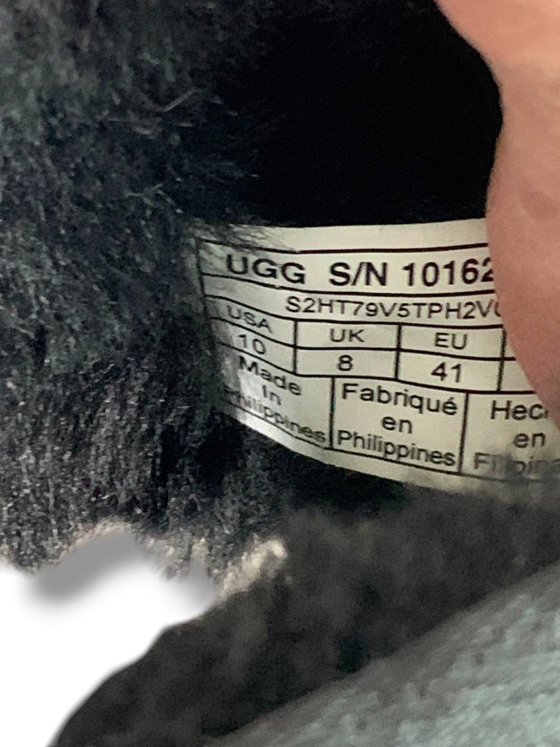 Size 10 Ugg Womens Black Mini II Classic Sheepskin Boot Black 1016222