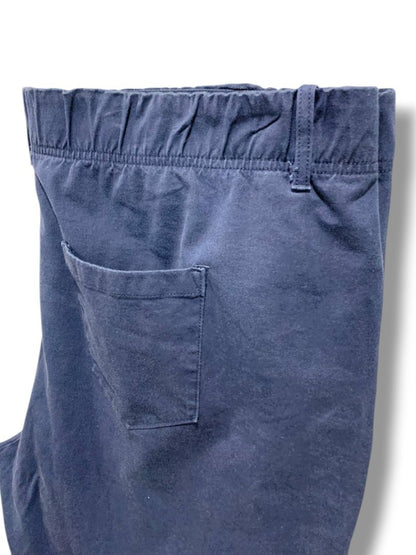 2XP Any Body Petite Womens Plus Size Navy Blue Pull On Pants Pockets Crop