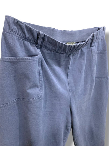 2XP Any Body Petite Womens Plus Size Navy Blue Pull On Pants Pockets Crop