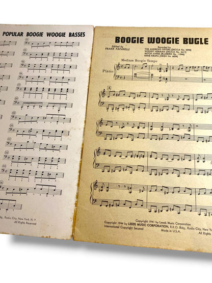 1943 Boogie Woogie Bugle Boy Sheet Music Piano Music Solo Don Raye Hughie Prince